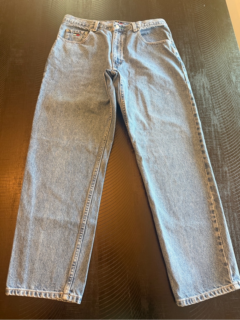 Tommy Hilfiger Mom Jeans Women 16 Medium Wash 100% Cotton Denim 90s Vintage